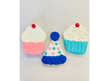 Happy Birthday Fido! Birthday Bone Blue 4.75