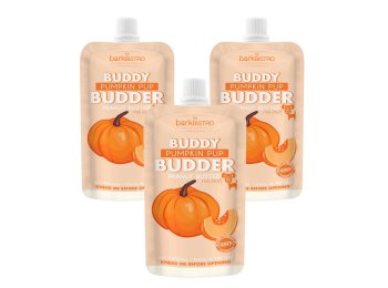 Dog Peanut Butter - 4oz Squeeze Packs Pumpkin Pup Budder