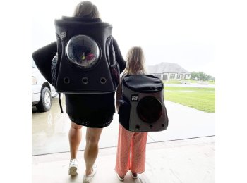 "The Fat Cat" Mini Cat Backpack - Bubble Pet Carrier