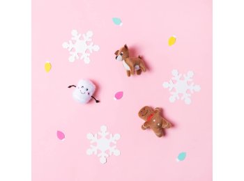 Holiday Miniz - Santa's Friends (3-pack) -Happy Hour Crusherz - Holiday (3-pack) - Christmas Dog Toy Dog Toy