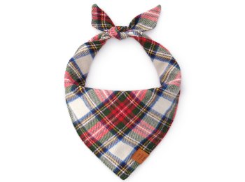Regent Plaid Flannel Holiday Dog Bandana Small