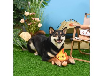 HugSmart Pet - Camping Pups | Campfire - Dog Plush Toy