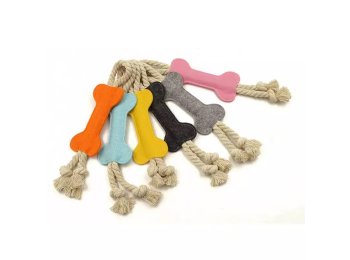 Bone Shape Soft Plush Stocking Stuffer Dog Toy