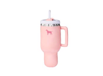 PUPROAR Pup Cup Tumbler Plush Squeaker Dog Toy Mint Green