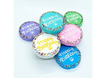 Rainbow Sprinkle Birthday Chewy Oat Cake Purple
