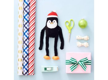 Holiday Crinkle - Penguin - Small - Happy Hour Crusherz - Holiday (3-pack) - Christmas Dog ToyDog Toy