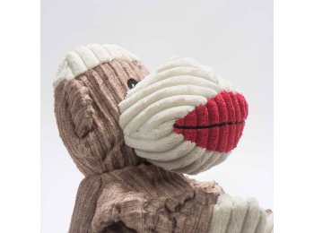 Stuey Sock Monkey Knottie® Plush Dog Toy Small