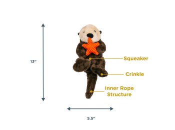 Otter Rope Body Dog Toy