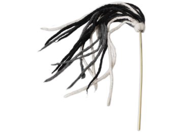 Multi-Strand Teaser Cat Toy Black & White