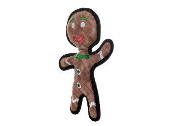 Tuffy Gingerbread Man - Christmas, Durable, Squeaky Dog Toy