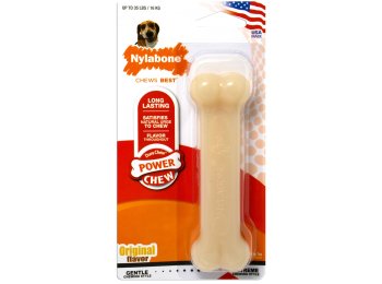Nylabone Power Chew Dog Toy Original 1ea/Medium/Wolf - Up To 35 lb