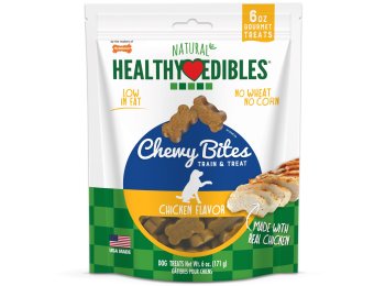 Nylabone Healthy Edibles Chewy Bites Soft Dog Treats Chicken, 6 oz 1 ct