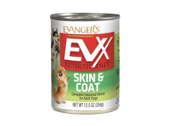 Evanger's EVx Restricted Diet Skin & Coat Wet Dog Food 12.5oz. (Case of 12)