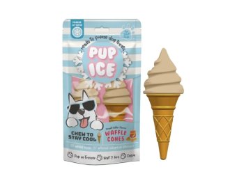Pup Ice Waffle Cone Vanilla/Peanut Butter 2 Pk