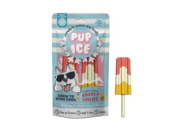 Pup Ice Rocket Lollies Strawberry/Banana 2 Pk