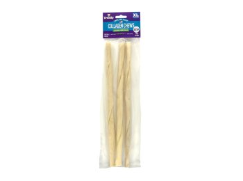 Treatly Collagen Chew Twist Rolls Dog Treats Natural, 1ea/XL, 3 pk