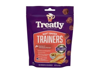 Treatly Soft Baked Trainers Dog Treats Salmon & Chickpeas, 1ea/5oz.