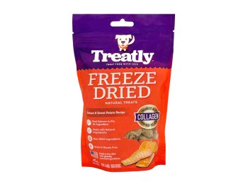Treatly Freeze Dried Dog Treats Salmon & Sweet Potato, 1ea/3oz.