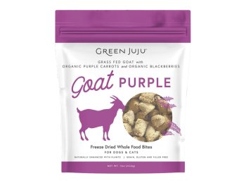 Green Juju Dog Freeze-Dried Goat Purple Topper 7.5oz.