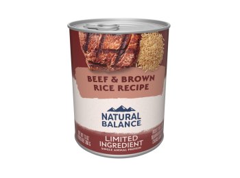Natural Balance Pet Foods L.I.D. Wet Dog Food Beef & Brown Rice 13oz. (Case of 12)