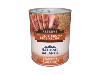 Natural Balance Pet Foods LID Reserve Canned Dog Food Duck & Brown Rice 13oz. (Case of 12)