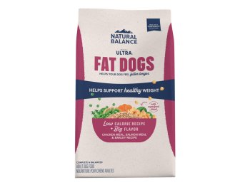 Natural Balance Pet Foods Ultra Fat Dogs Low Calorie Dry Dog Food Chicken & Salmon, 1ea/24 lb
