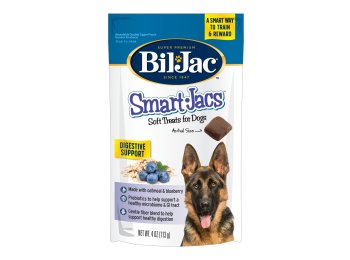 Bil-Jac Smart Jacs Digestive Support Dog Treats Oatmeal/Blueberry 4oz. (Case of 10)