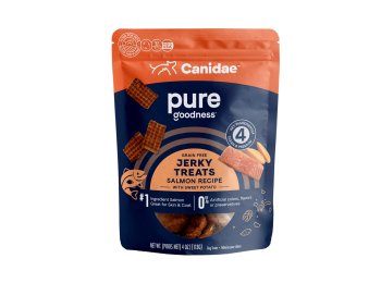 Pure Goodness Jerky Treats Salmon/Sweet Potato 4oz.