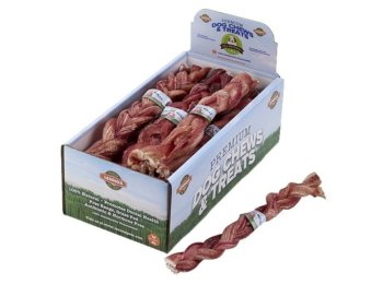 Lennox Braided Bully Stick 12" Display Box (Case of 16)