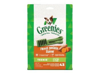Greenies Dog Dental Treats Teenie Sweet Potato 1ea/12 oz, 43 ct