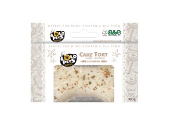 A & E Cages LoLo Pets Bakery Bone Shaped Dog Cake Treat Vanilla, 1ea/Mini