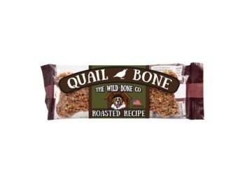 The Wild Bone Co. Jerky Style Dog Treats Display Quail 1oz.-24 Pc