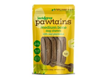 Jack & Pup Dog 9.17oz. Pawtains Bone Medium 5 Count