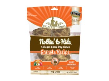 Fieldcrest Farms Nothin' To Hide Flip Chips Dog Treat Granola, 1ea/8 pk