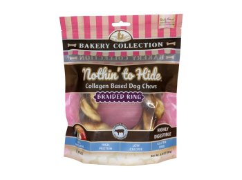 Fieldcrest Farms Nothin' To Hide Bakery Collection Dog Treat Braided Ring, Beef, 1ea/5 in