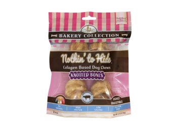 Fieldcrest Farms Nothin' To Hide Bakery Collection Dog Treat Knotted Bone, Beef, 1ea/6 in, 2 pk