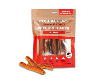 Collachews Collagen Roll Beef 6in. 4Pk