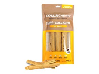 Collachews Collagen Roll Peanut Butter 9in. 3Pk