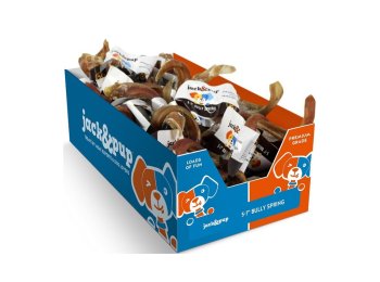 Jack & Pup Dog 5-7" Bully Springs 40 Count Display Box