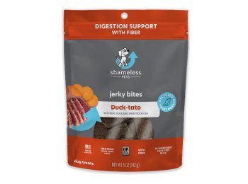 Shameless Dog Jerky Bites Duck/Sweet Potato 5oz.