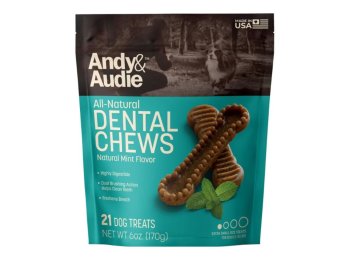 Andy & Audie Dental Chews For Dogs Mint Xsmall 6oz.