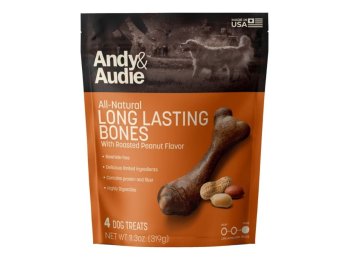 Andy & Audie Alternative Bone Chews For Dogs Nut Medium-4 Count 11.3oz.