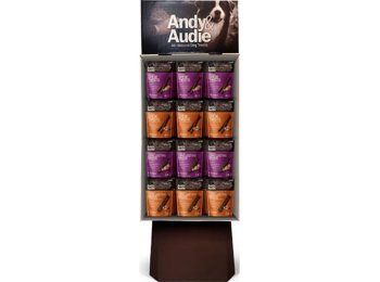 Andy & Audie Alternative Chews For Dogs Display Chicken/Nut 24Pc