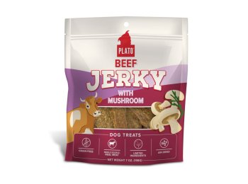 Plato Dog Jerky Beef With Mushroom 7Oz