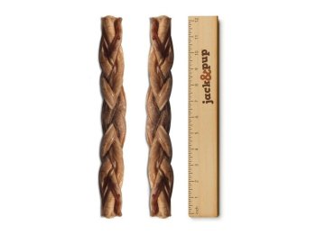 Jack &Pup Braid Bully Stick 12" Display Box (20)