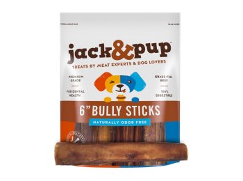 Jack & Pup Bully Stick 6" 5 Count