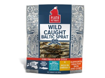 Plato Dog Treats Wild Caught Baltic Sprat 3oz.
