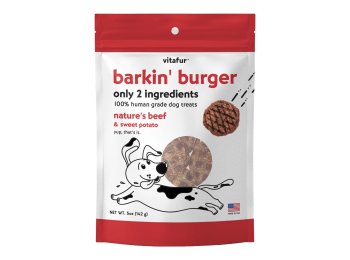 Vitafur Barkin Burger Dog 5oz. Nature's Beef Sweet Potato