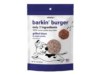 Vitafur Barkin Burger Dog 5oz. Grilled Bison Sweet Potato