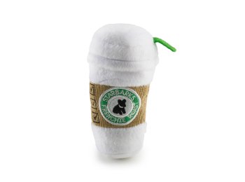 Starbarks Coffee Cup W/ Lid Squeaker Dog Toy XL